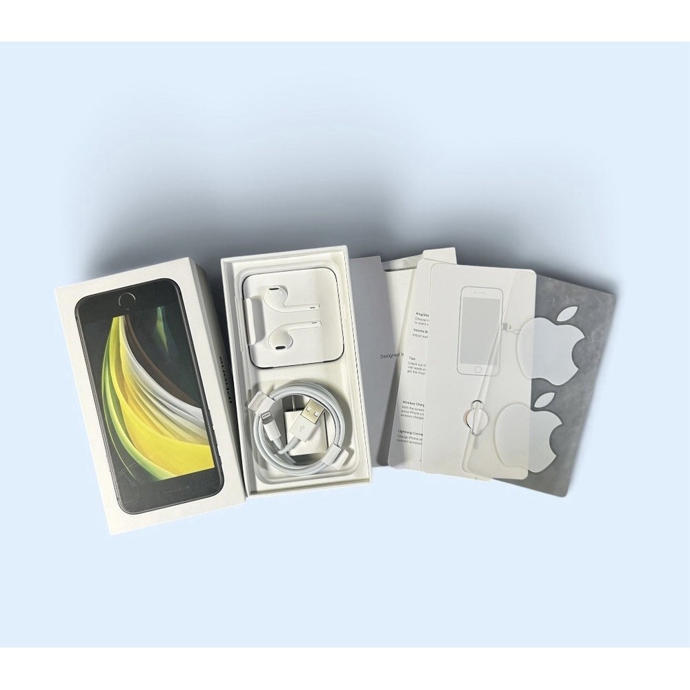 Apple iPhone SE Original Box with All OEM Accessories EarPods Charger Stickers